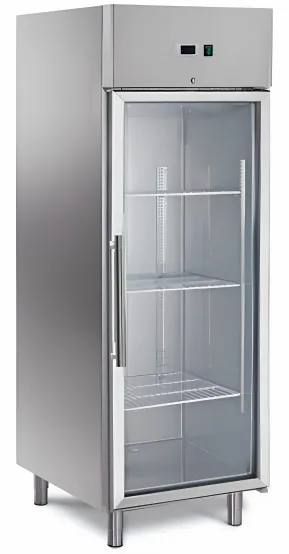 מקפיא עומד תעשייתי דלת זכוכית 600 ליטר